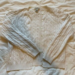 Vintage Eddie Bauer cardigan | Womens cardigan | Cream Cardigan | Eddie Bauer